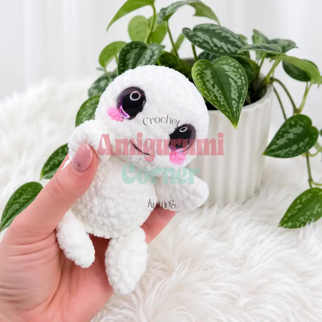 fluffy baby sea turtle amigurumi pattern crochet project crochet project detail 1