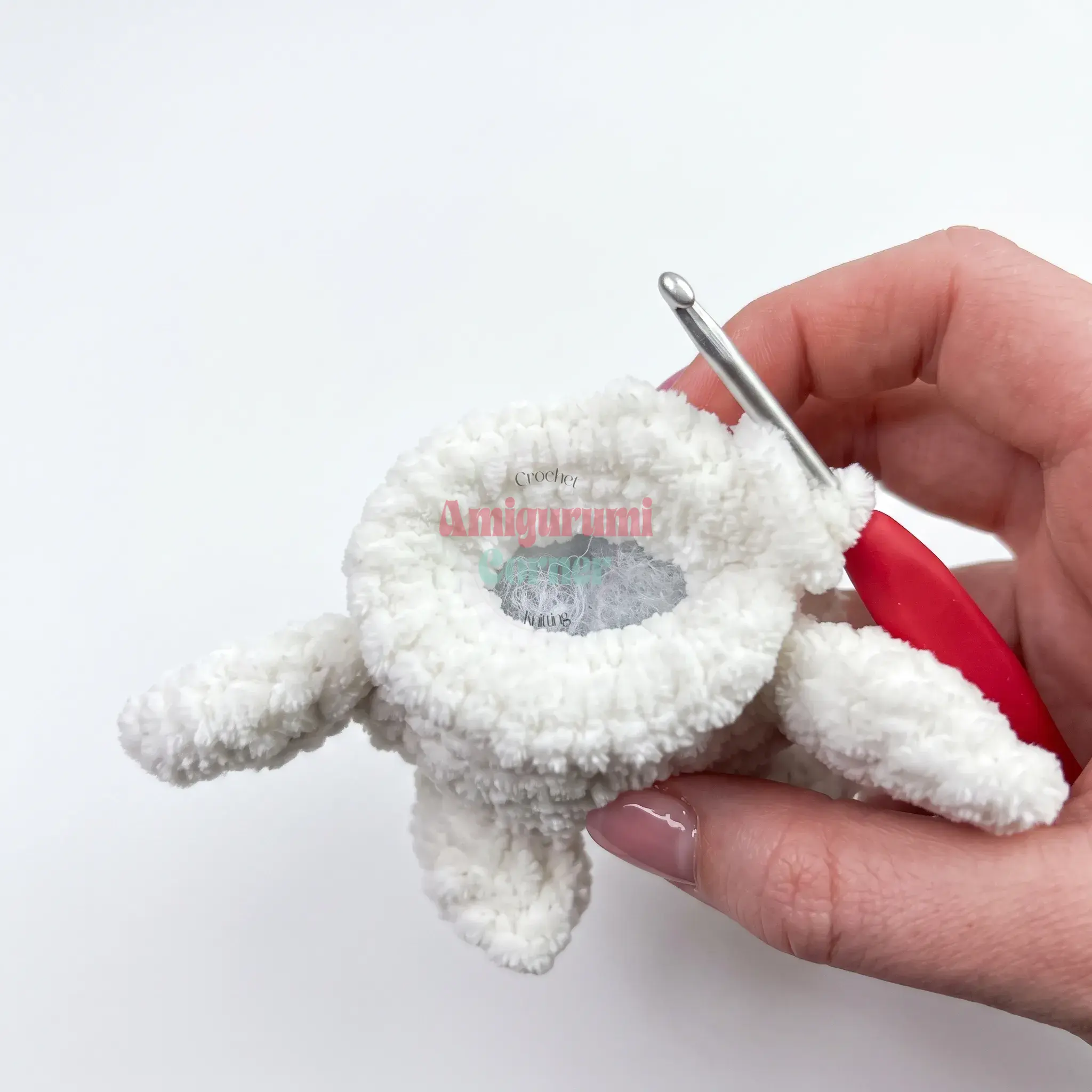 fluffy baby sea turtle amigurumi pattern crochet project crochet project detail 14