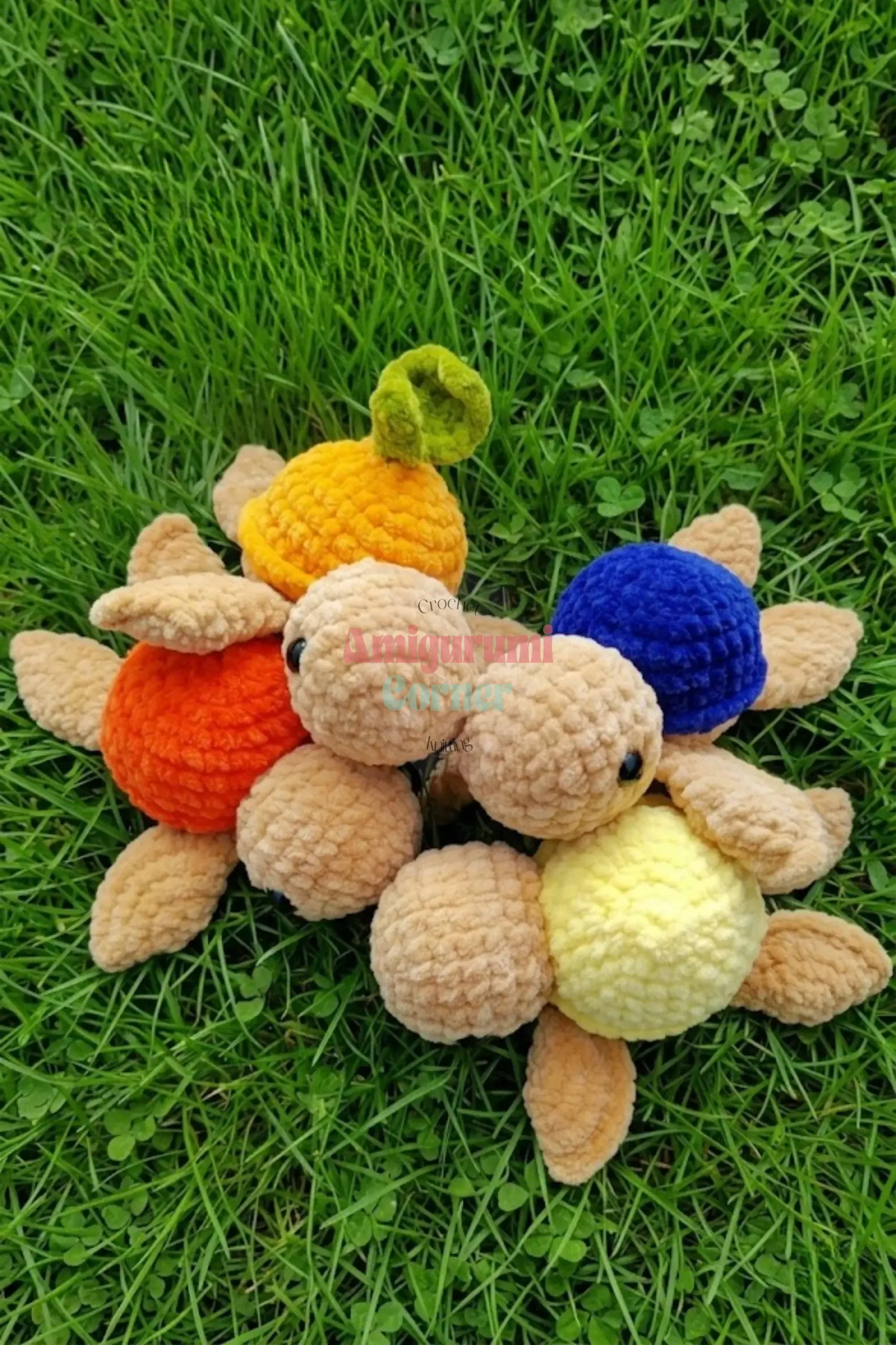 fluffy baby sea turtle amigurumi pattern crochet project crochet project detail 6
