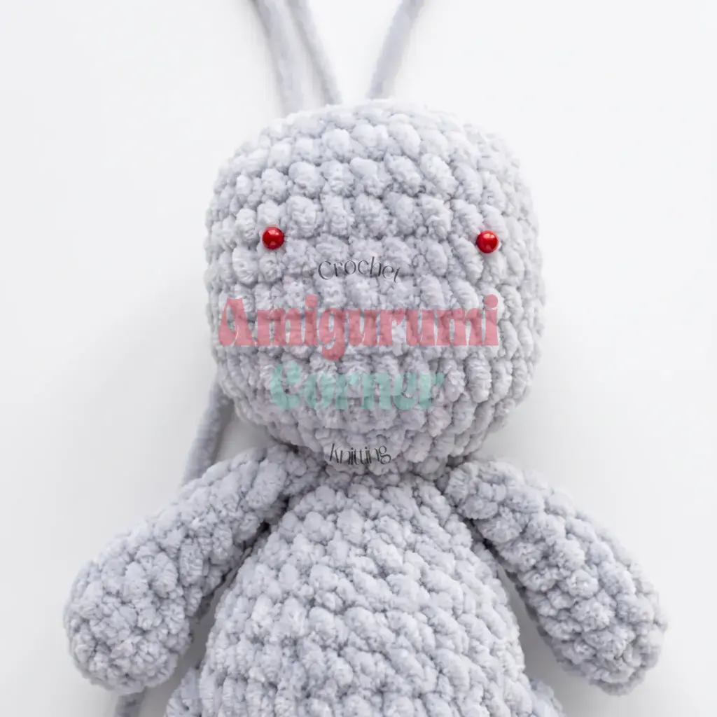 gray kitten amigurumi crochet project crochet project detail 4