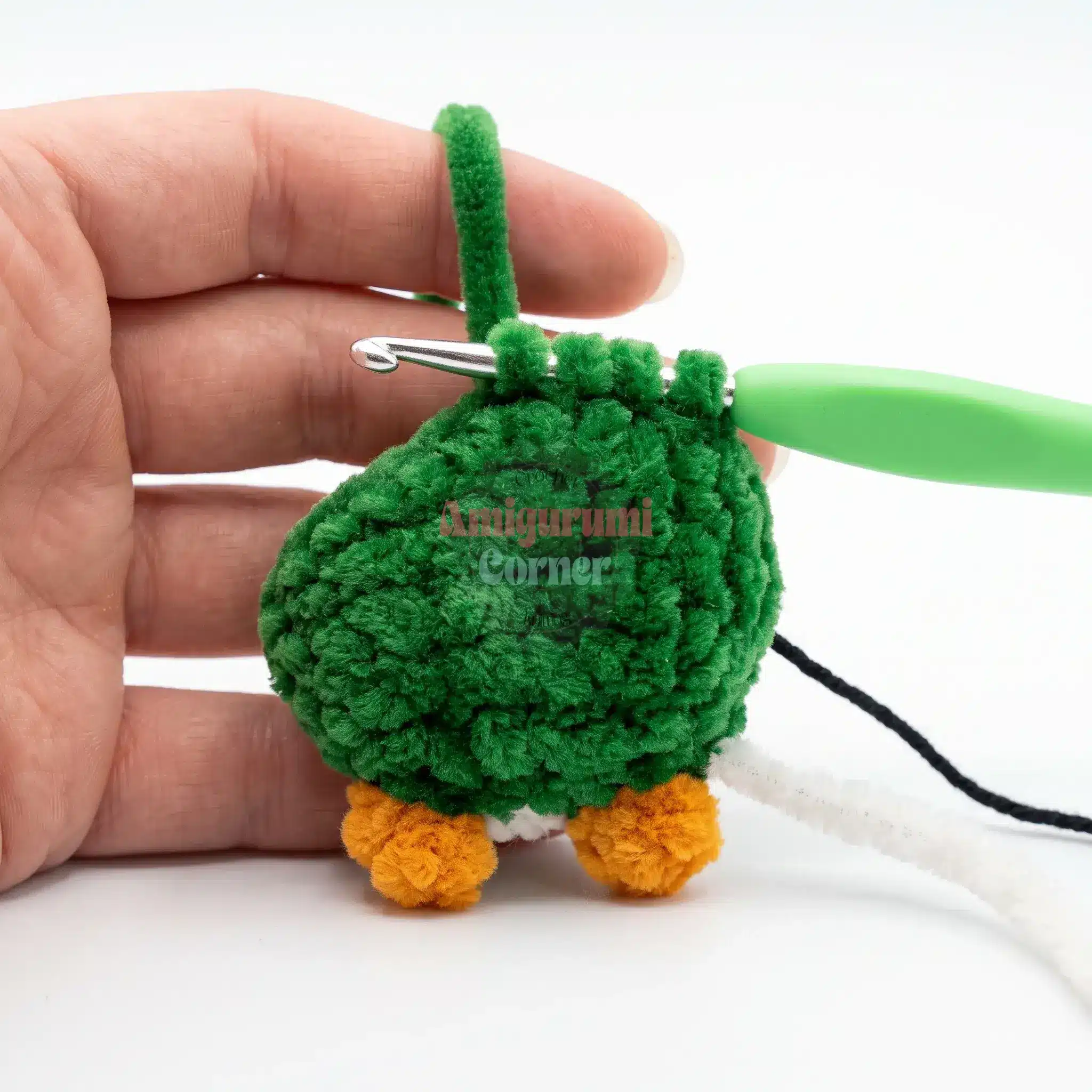 little chenille penguin amigurumi crochet project crochet project detail 10