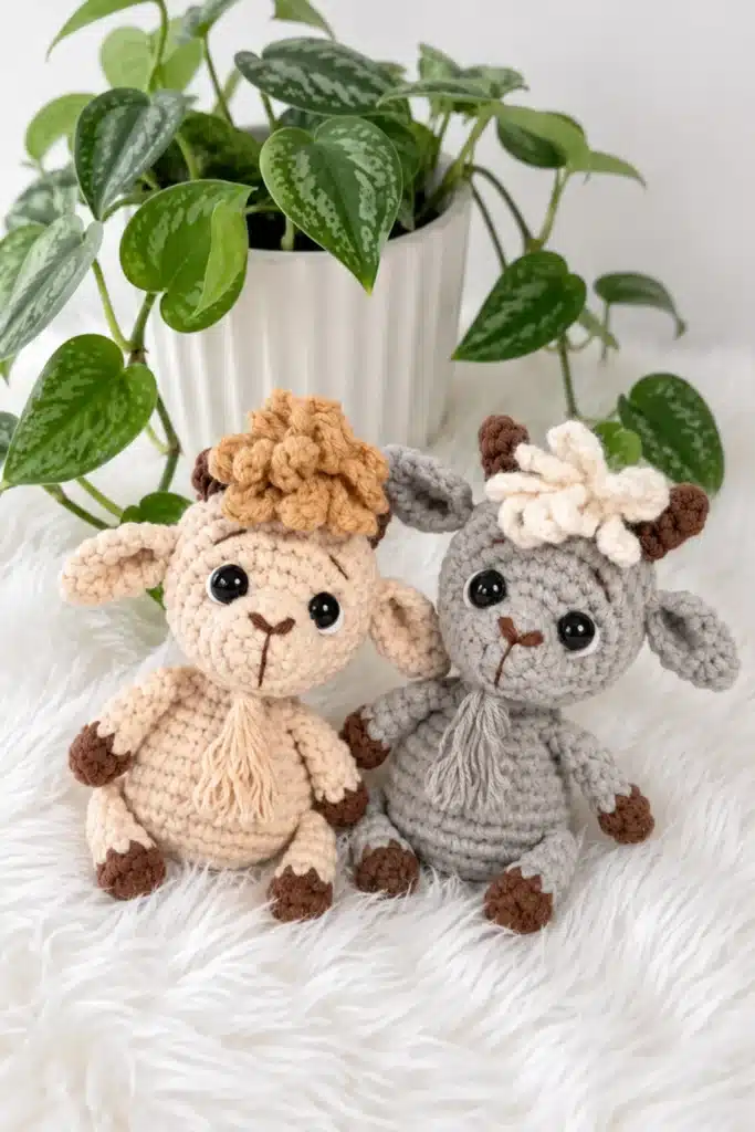 little goat amigurumi pattern - featured image
