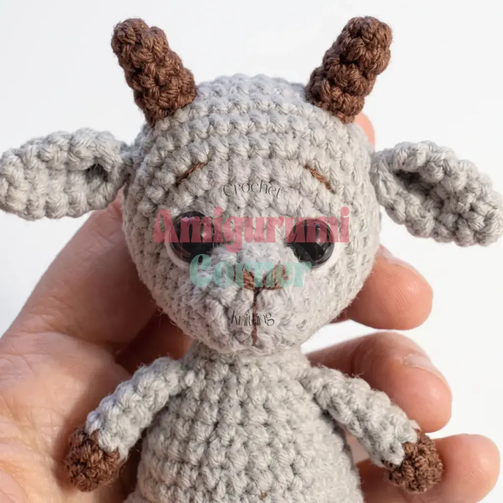 little goat amigurumi pattern crochet project crochet project detail 5
