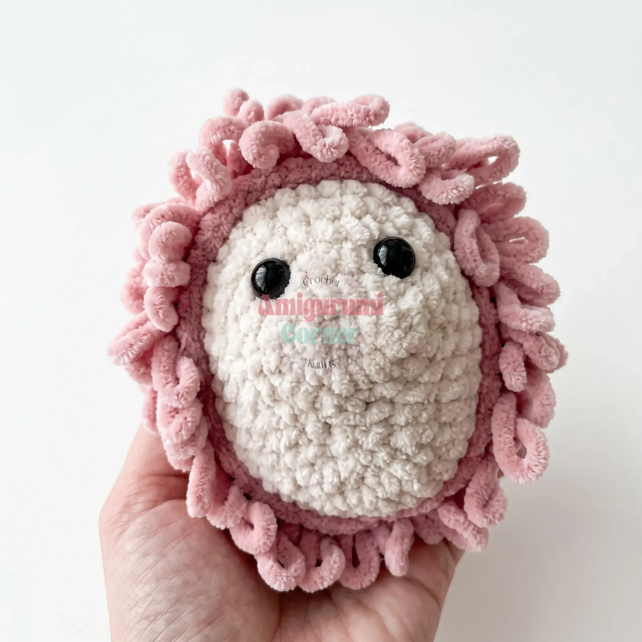 loop stitch hedgehog amigurumi crochet project crochet project detail 1