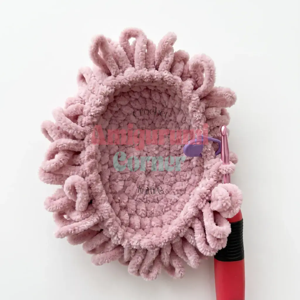 loop stitch hedgehog amigurumi crochet project crochet project detail 13