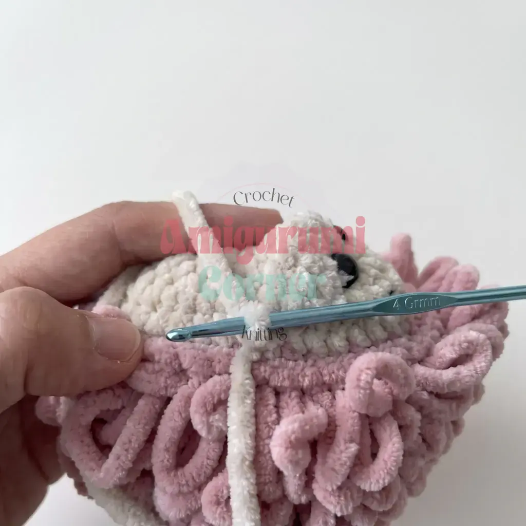 loop stitch hedgehog amigurumi crochet project crochet project detail 15