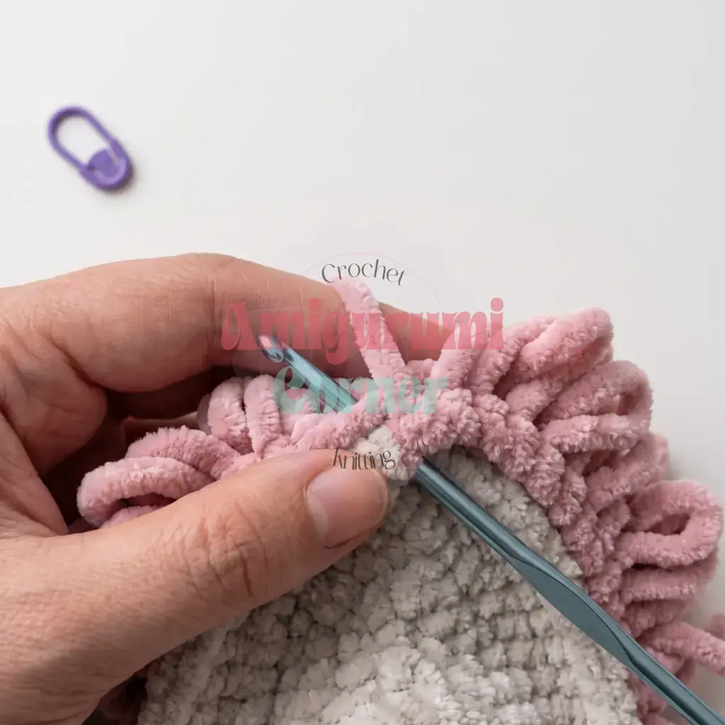 loop stitch hedgehog amigurumi crochet project crochet project detail 18