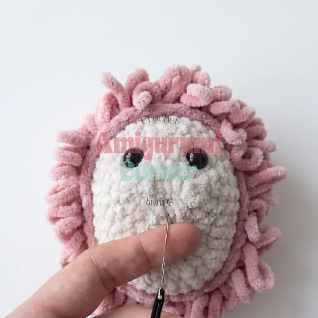 loop stitch hedgehog amigurumi crochet project crochet project detail 19