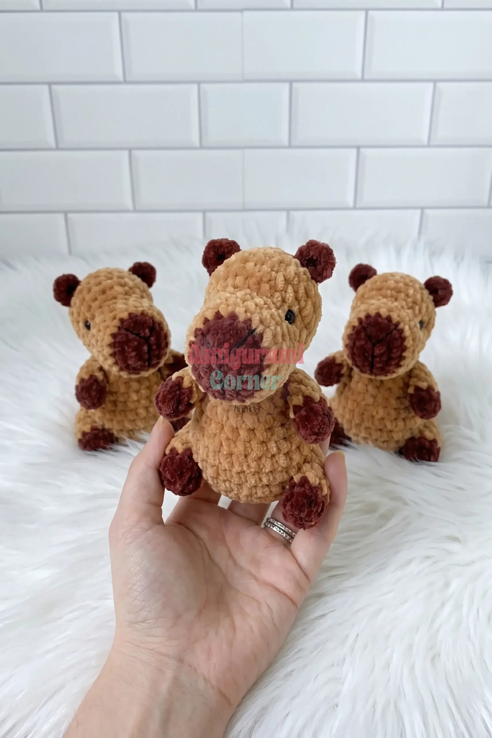loop stitch hedgehog amigurumi crochet project crochet project detail 5