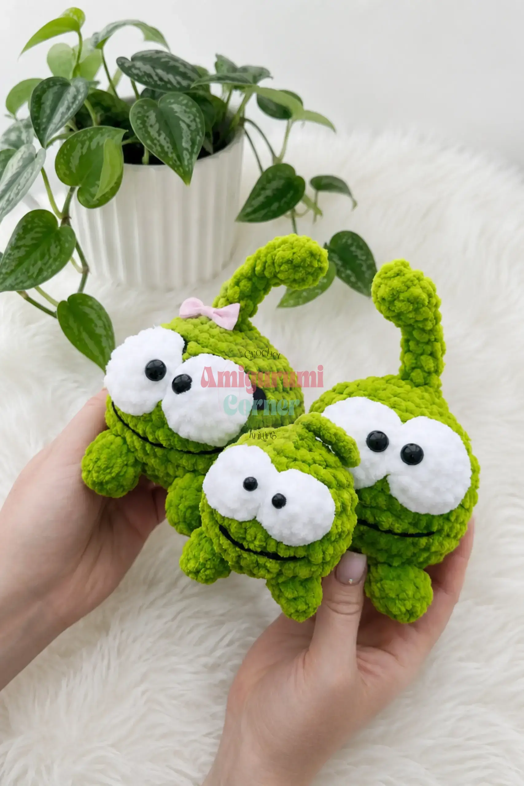 Om Nom crochet keychain crochet project crochet project detail 8