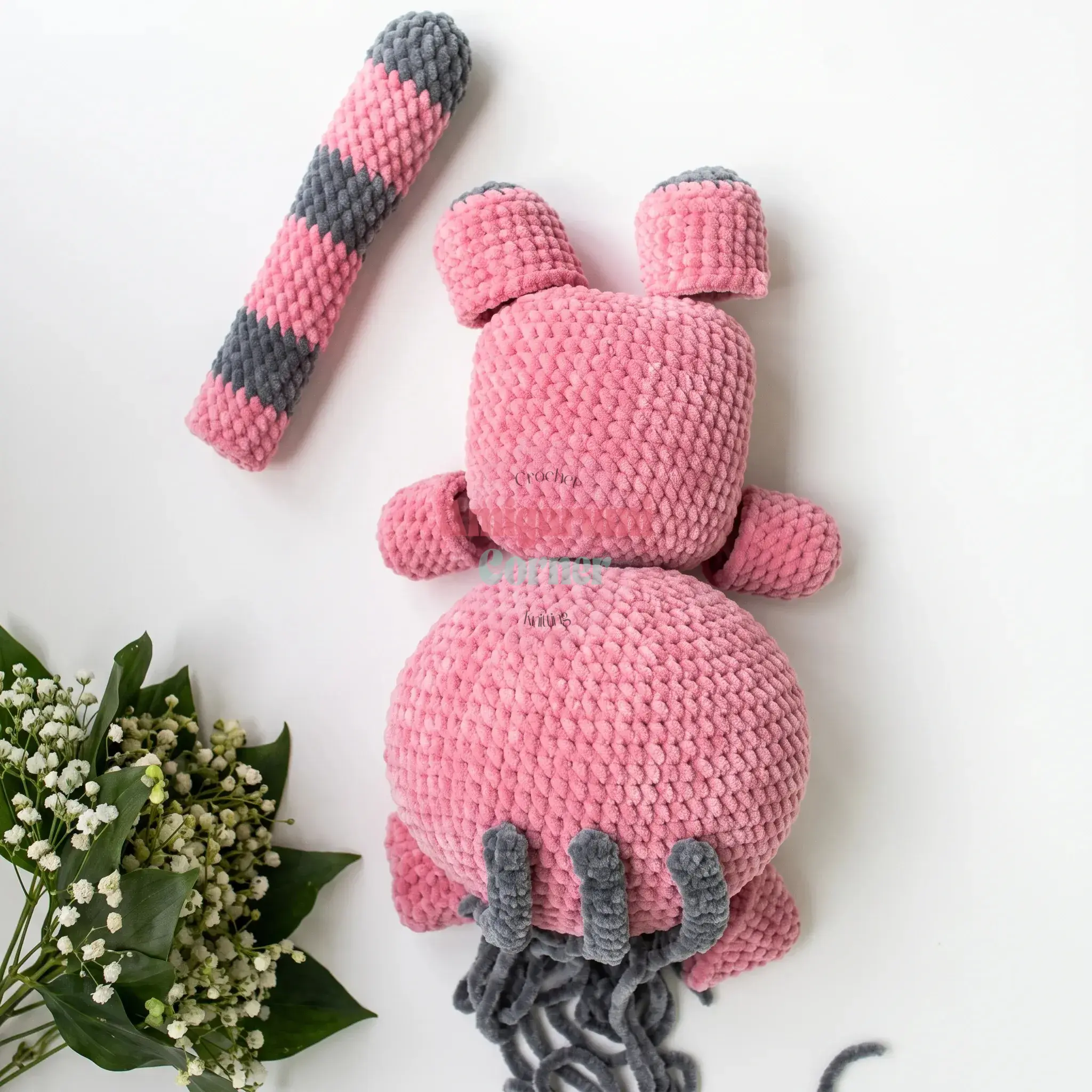 plushie kitty amigurumi pattern crochet project crochet project detail 13