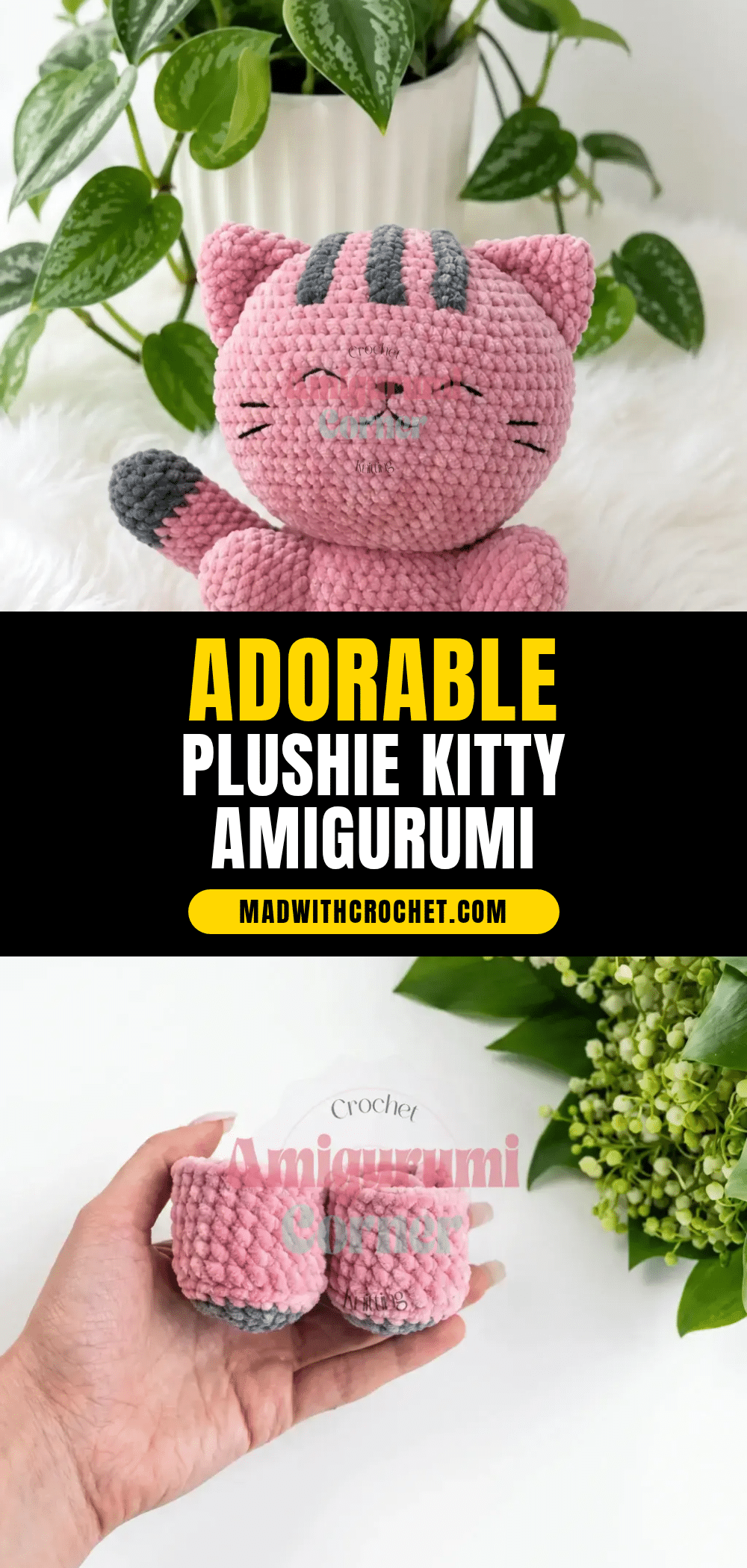 plushie kitty amigurumi pattern crochet pattern