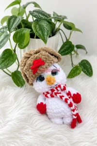 Ushanka Snowman Amigurumi - featured image