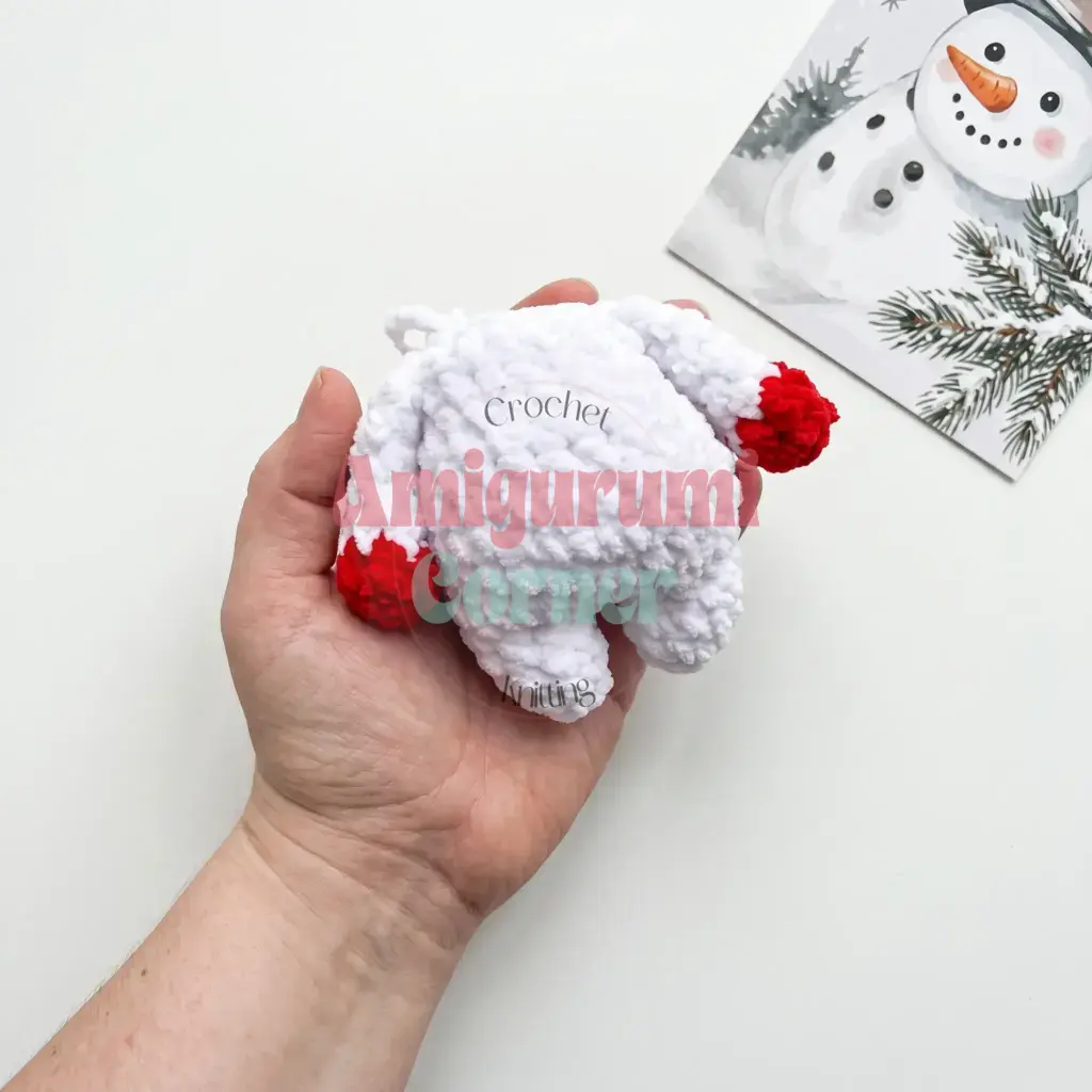 Ushanka Snowman Amigurumi crochet project crochet project detail 10