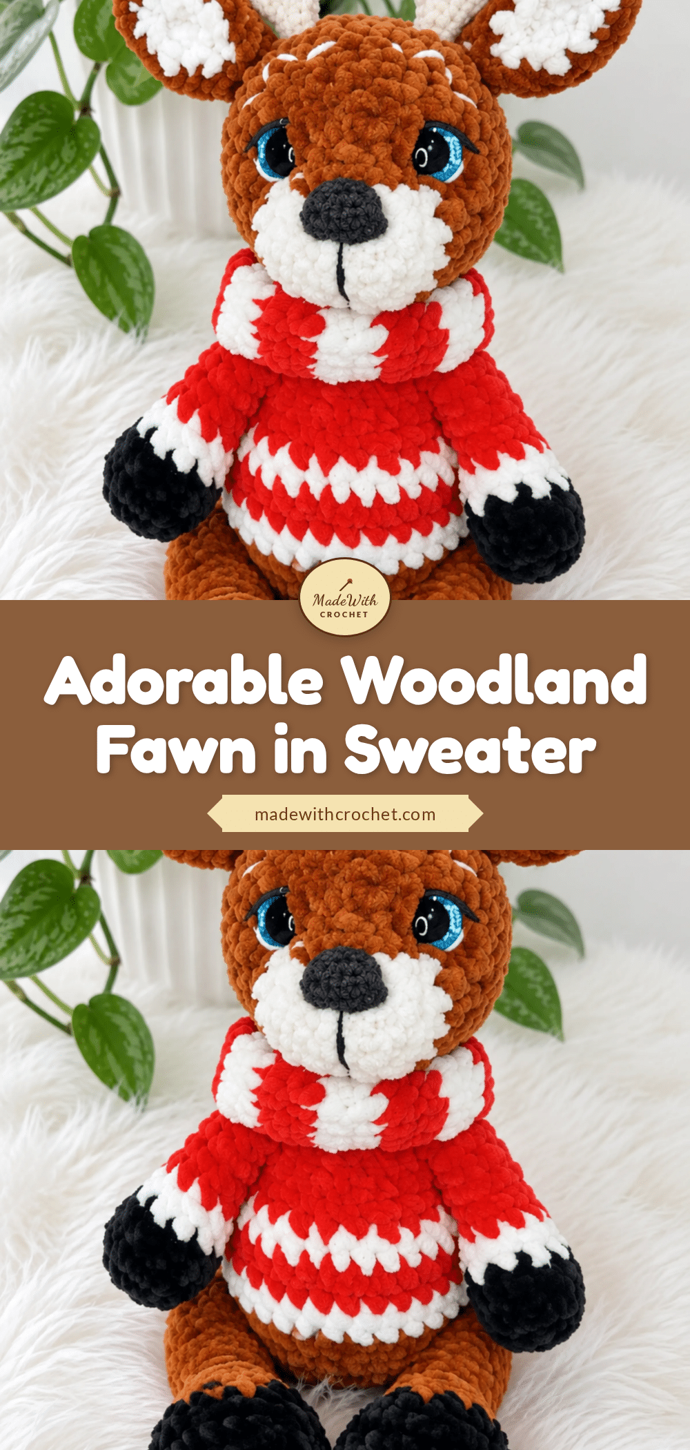 woodland fawn amigurumi crochet pattern